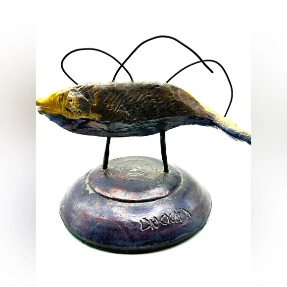 Signed Canadian Handcrafted Fish Sculpture
